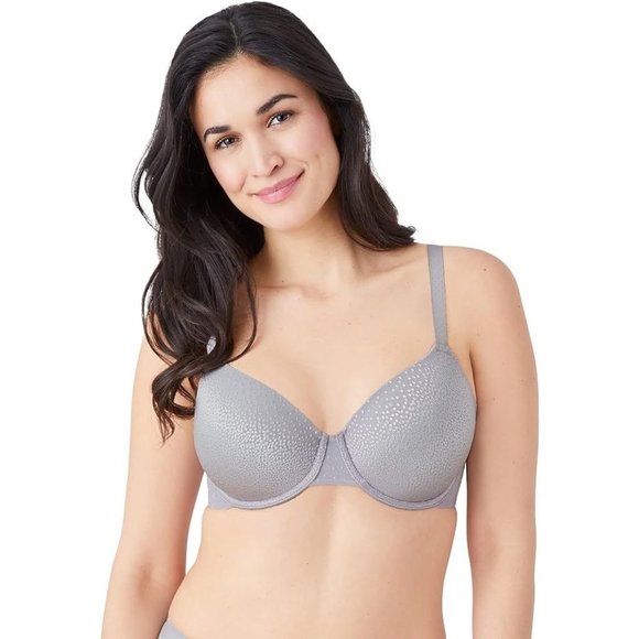 Wacoal Back Appeal Full Coverage T-Shirt Bra 40G Silver NWT - Picture 2 of 4